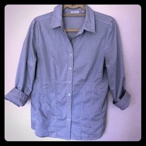 New York and Co size large button down shirt